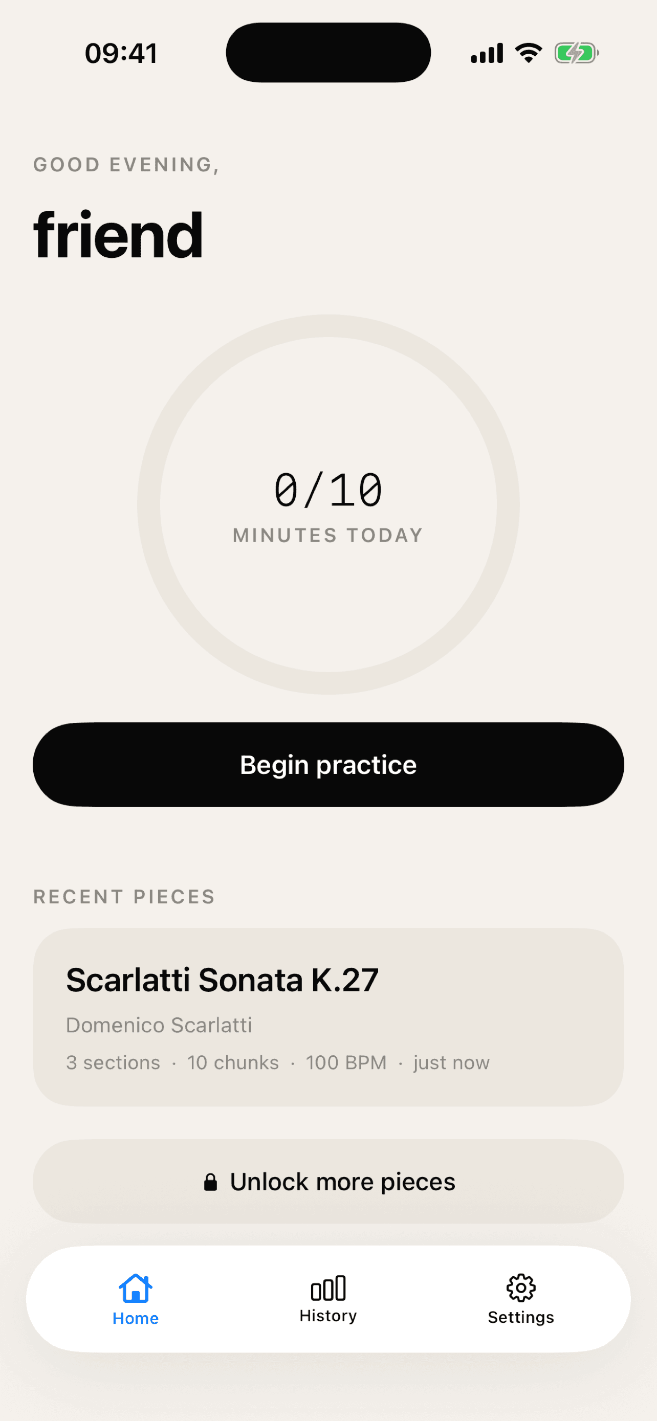 Engram piece library with a Scarlatti sonata